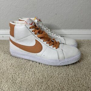 Nike SB Zoom Blazer Mid Men’s Shoes White/Light Cognac DM0587-100 Size 6.5
